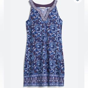 Magnolia Floral Mini Dress in Blue and Purple